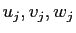 $u_j,v_j,w_j$