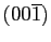 $(00\overline{1})$