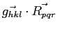 $\vec{g_{hkl}}\cdot\vec{R_{pqr}}$
