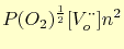 $\displaystyle P(O_2)^\frac{1}{2}[V_o^{\cdot\cdot}]n^2$
