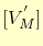 $\displaystyle [V_M^{'}]$